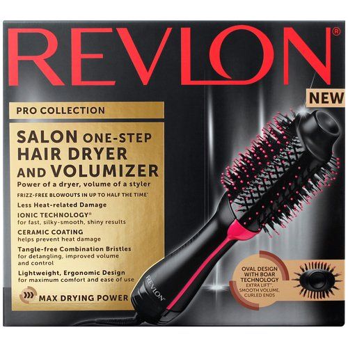 Revlon RVDR5222 One Step Hair Dryer and Volumizer Hot Air Brush, Black