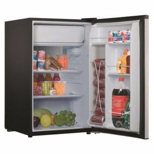 Whirlpool WH43S1E 4.3 CU FT Compact Refrigerator, Stainless Steel | eBay