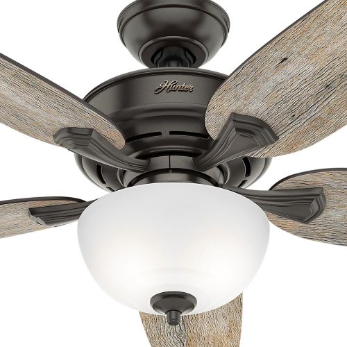 Hunter Channing 54 In Led Indoor Easy Install Noble Bronze Ceiling Fan