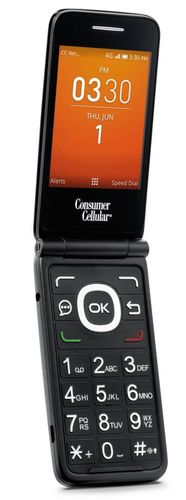 Consumer Cellular -GO-FLIP-BLACK Alcatel Go Flip 4044L 4G Lte 4G 2MP ...