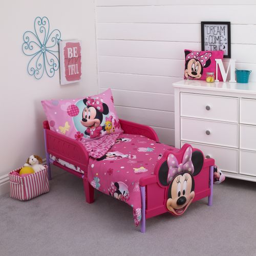 Minnie Mouse 4828416 4 Piece Toddler Bed Set | eBay