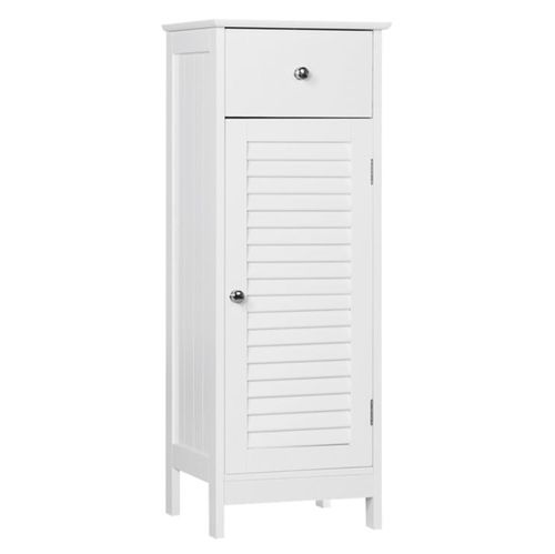 Smilemart Wooden Floor Bathroom Storage Cabinet Decorative Modern