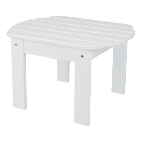 Mainstays TM180035W Wood Adirondack Outdoor Side Table White   C7eb0ac2db6247a494d3594ca66f0802 