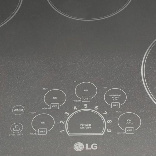 LG LCE3010SB 30 in. Smooth Surface Electric Cooktop in Black with 5