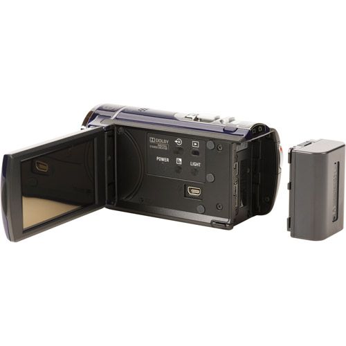 Sony Handycam SX44 DCR-SX44/L Blue 4GB Flash Memory Camcorder 60x ...